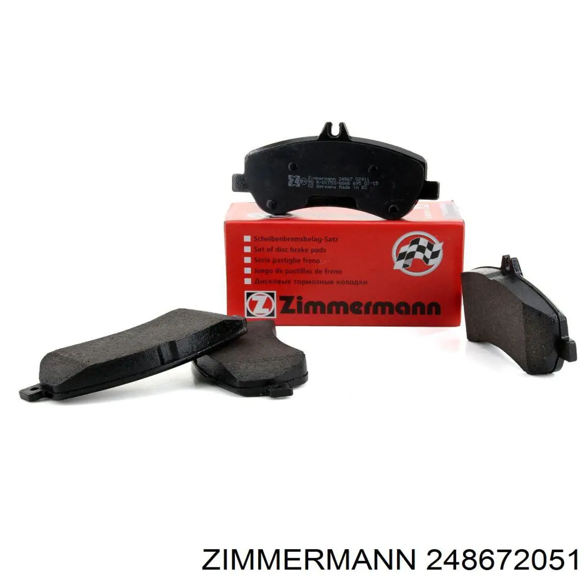 Купити 248672051 Zimmermann Колодки гальмівні передні, дискові