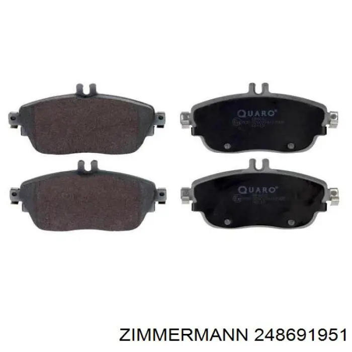 Передні тормозні колодки 248691951 Zimmermann