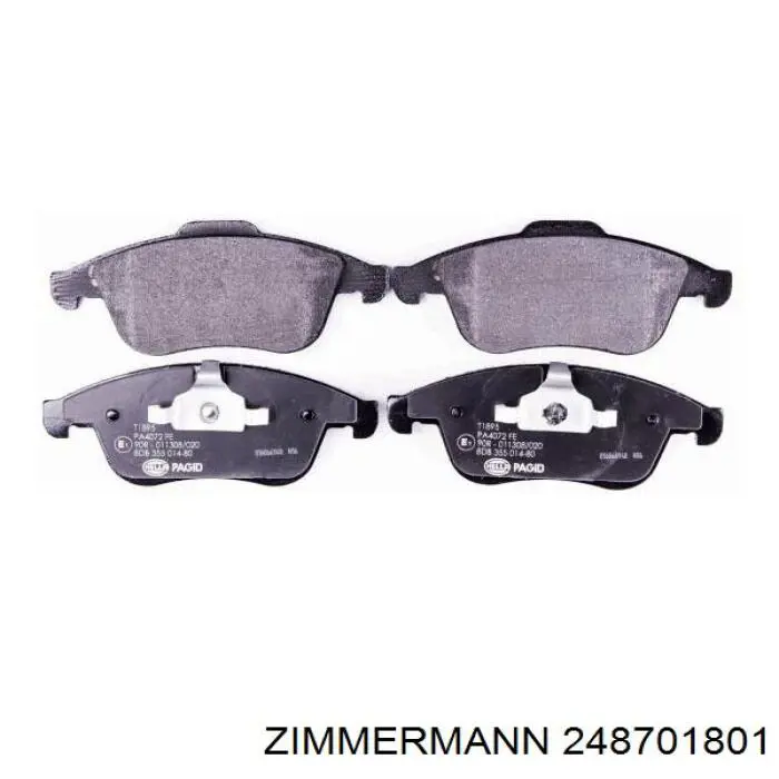 Гальмівні колодки Zimmermann 248701801 ціна, від 30.32 USD