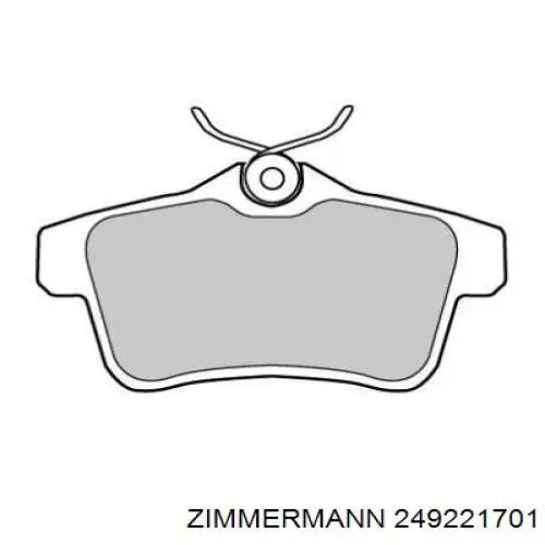Купити 249221701 Zimmermann Задні колодки