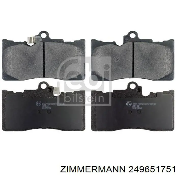 249651751 Zimmermann колодки гальмівні передні, дискові