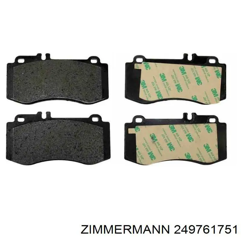 249761751 Zimmermann Передні гальмівні колодки