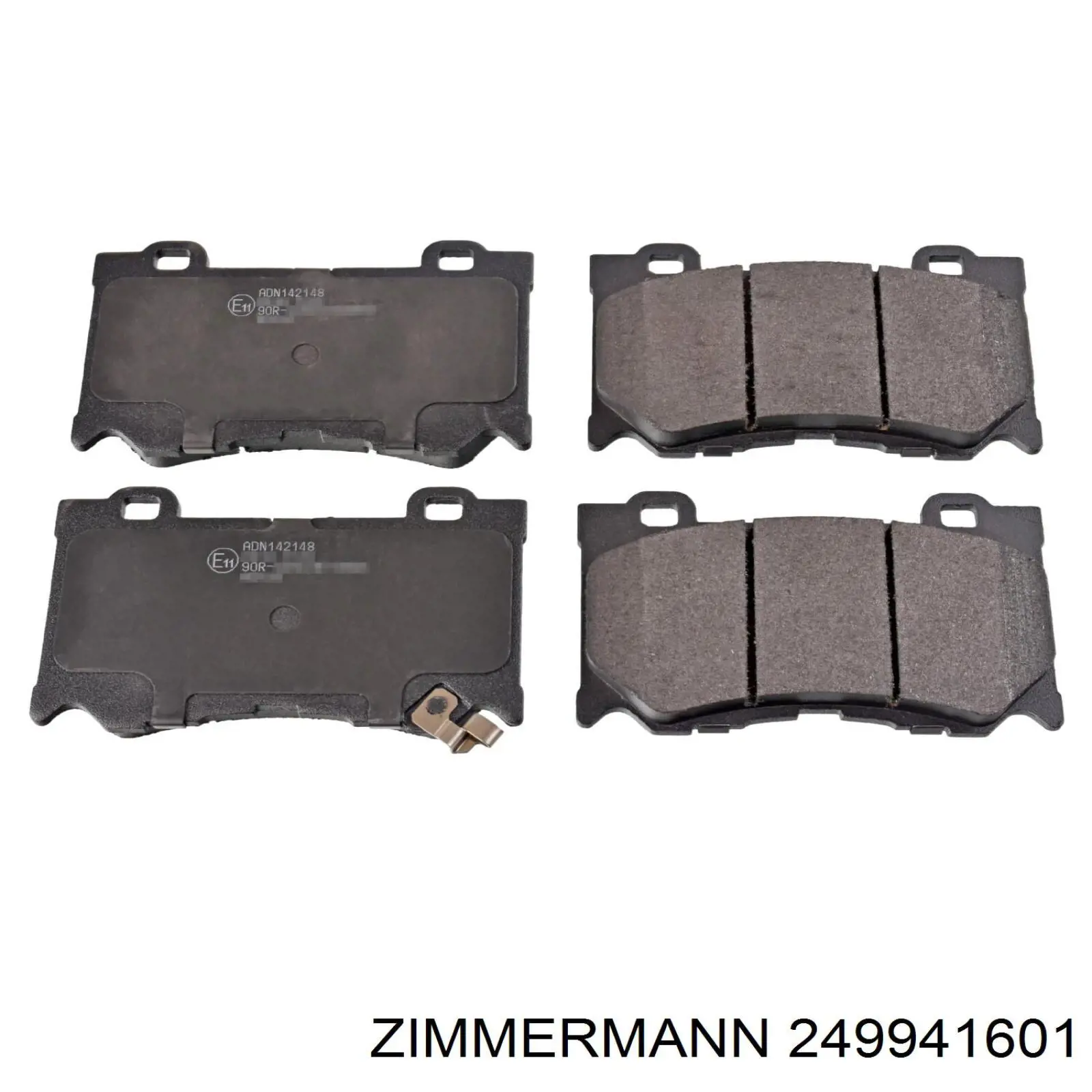 Гальмівні колодки Zimmermann 249941601 ціна, від 39.64 USD