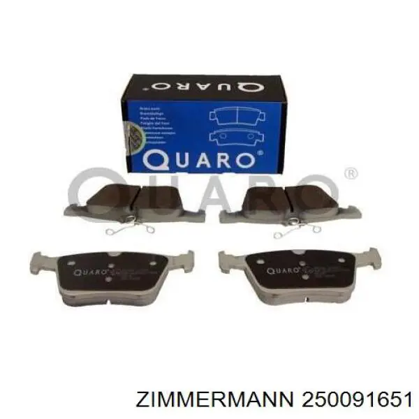 Задні гальмівні колодки Zimmermann 250091651 ціна, від 40.33 USD