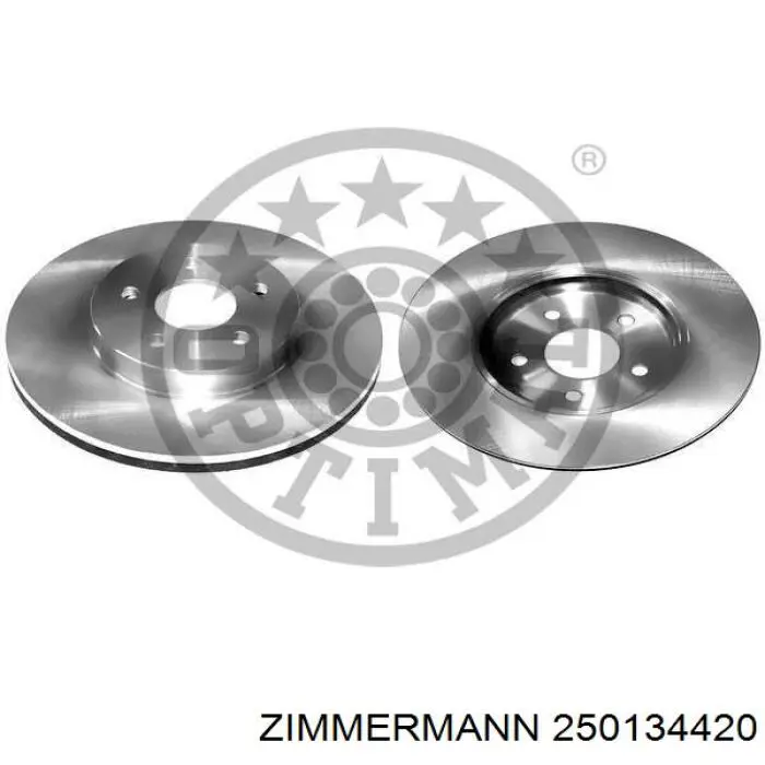 Гальмівні диски передні 250134420 Zimmermann
