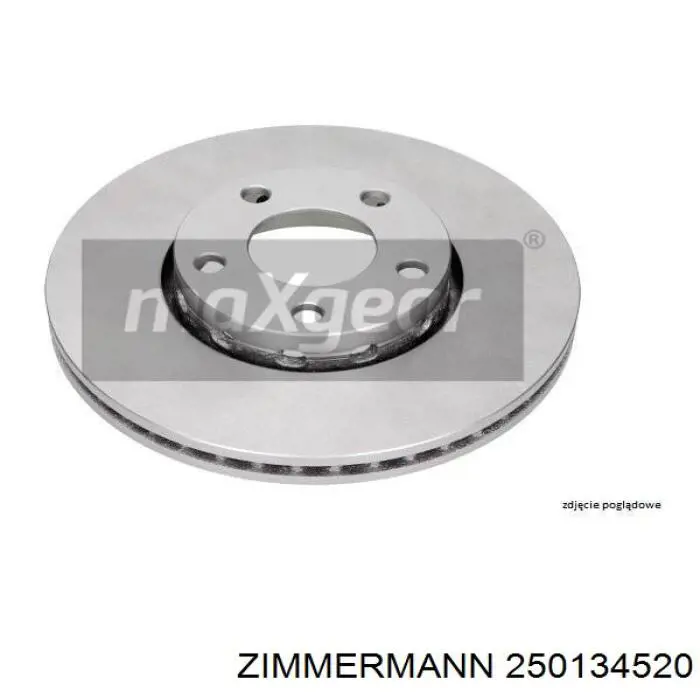 Купити 250134520 Zimmermann Диск заднього гальма