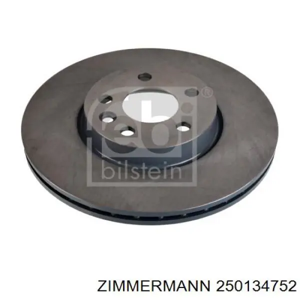 Диск переднього гальма Zimmermann 250134752 ціна, від 57.98 USD