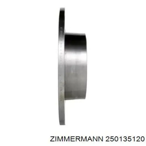 Диск гальмівний задній Zimmermann 250135120