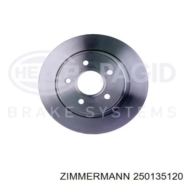 Купити 250135120 Zimmermann Диск заднього гальма