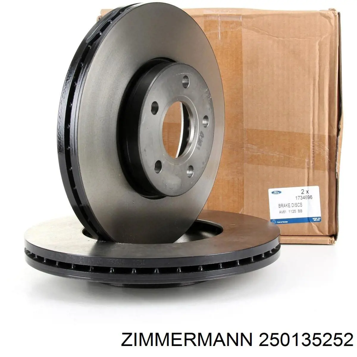 250135252 Zimmermann Гальмо дискове переднє
