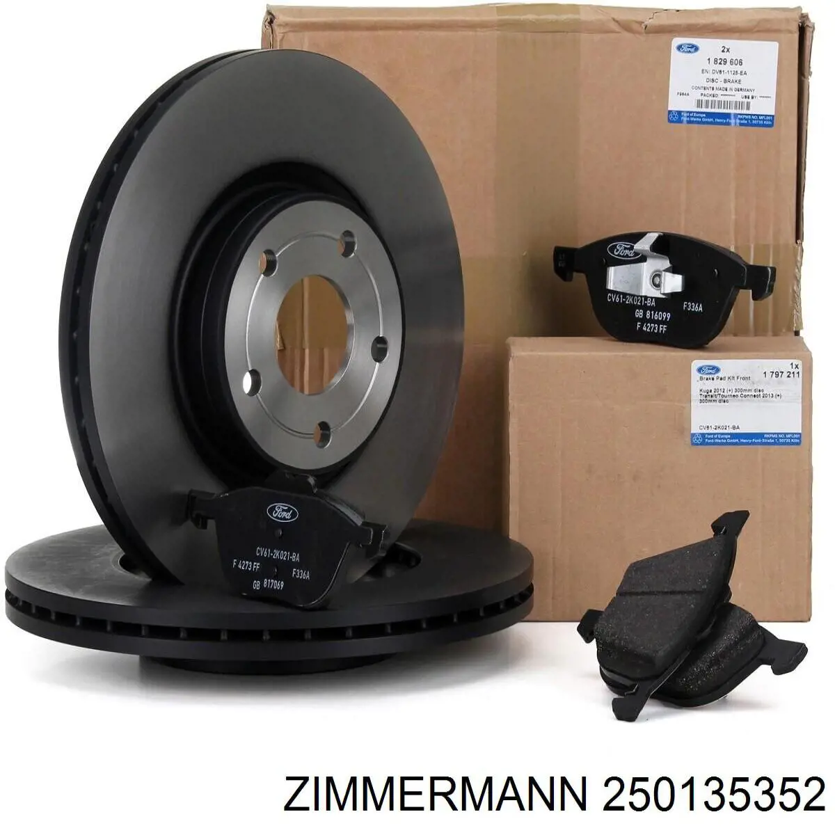 Гальмівні диски передні 250135352 Zimmermann