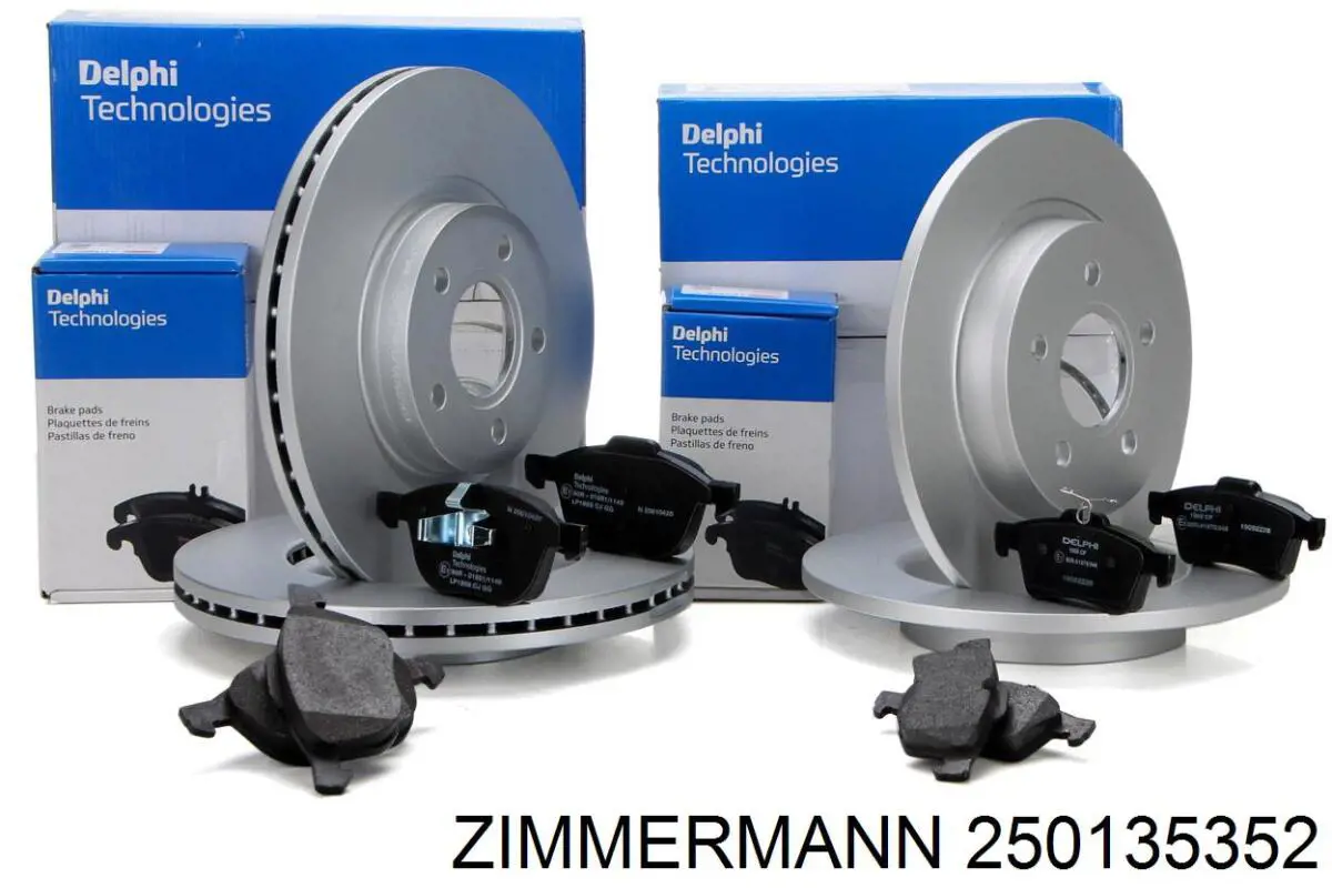 Диск переднього гальма Zimmermann 250135352 ціна, від 45.91 USD