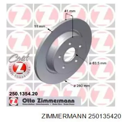 Гальмівні диски 250135420 Zimmermann