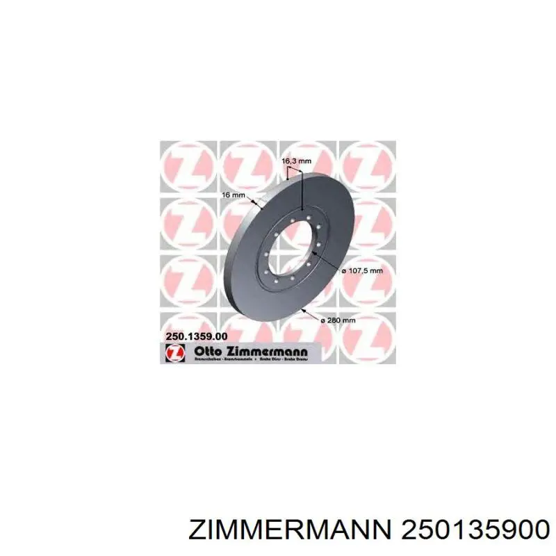 250135900 Zimmermann Дискові гальма