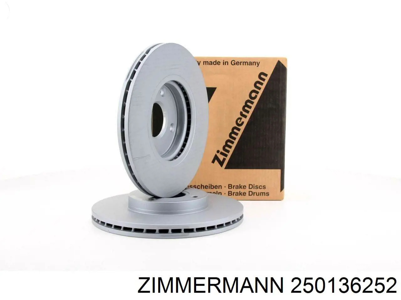 Гальмівні диски передні 250136252 Zimmermann