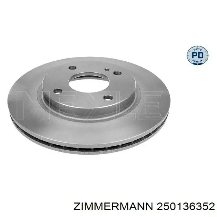 Гальмівні диски передні 250136352 Zimmermann