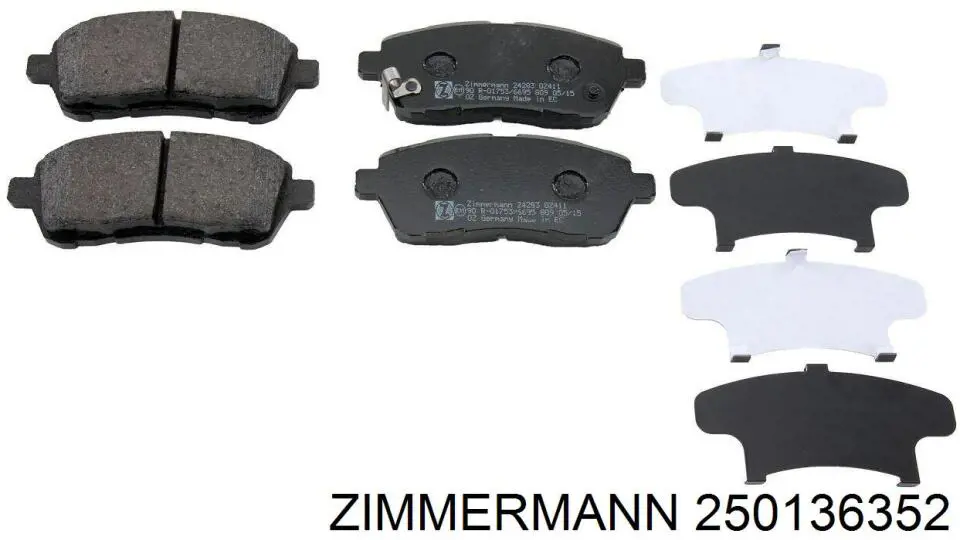 250136352 Zimmermann Гальмо дискове переднє