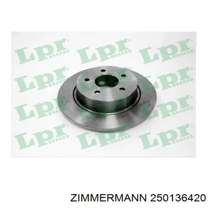 Купити 250136420 Zimmermann Диск заднього гальма