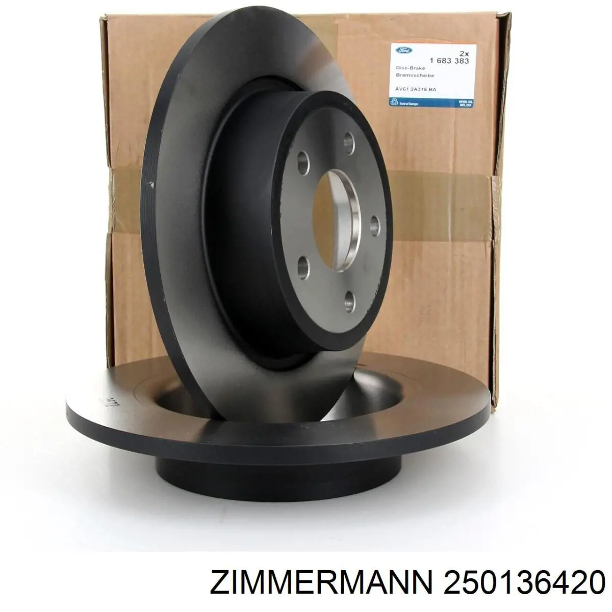 Диск гальмівний задній Zimmermann 250136420