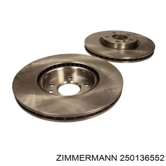 Диск переднього гальма Zimmermann 250136552 ціна, від 64.34 USD