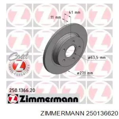 Задні дискові гальма Zimmermann 250136620 ціна, від 37.18 USD