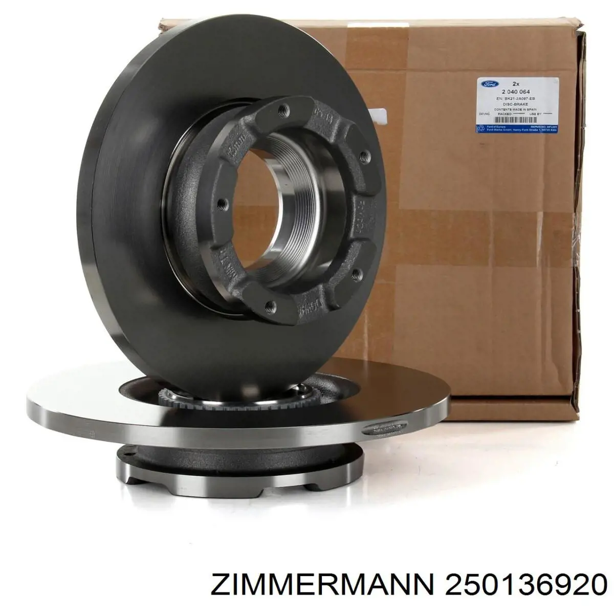 Диск гальмівний передній Zimmermann 250136920