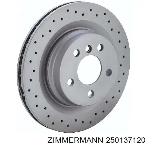 Диск гальмівний передній Zimmermann 250137120