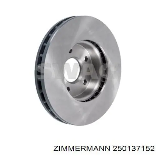 Диск гальмівний передній Zimmermann 250137152
