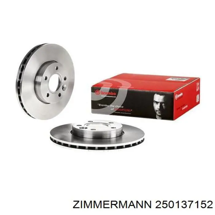 250137152 Zimmermann Гальмо дискове переднє
