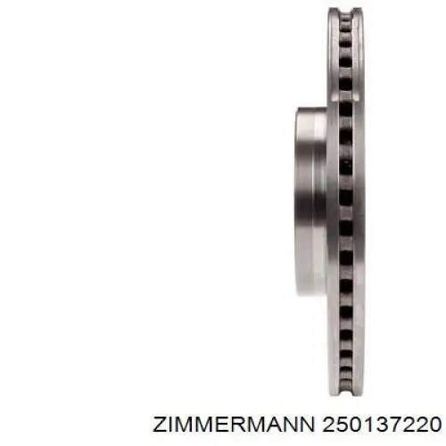 Диск переднього гальма Zimmermann 250137220 ціна, від 63.65 USD