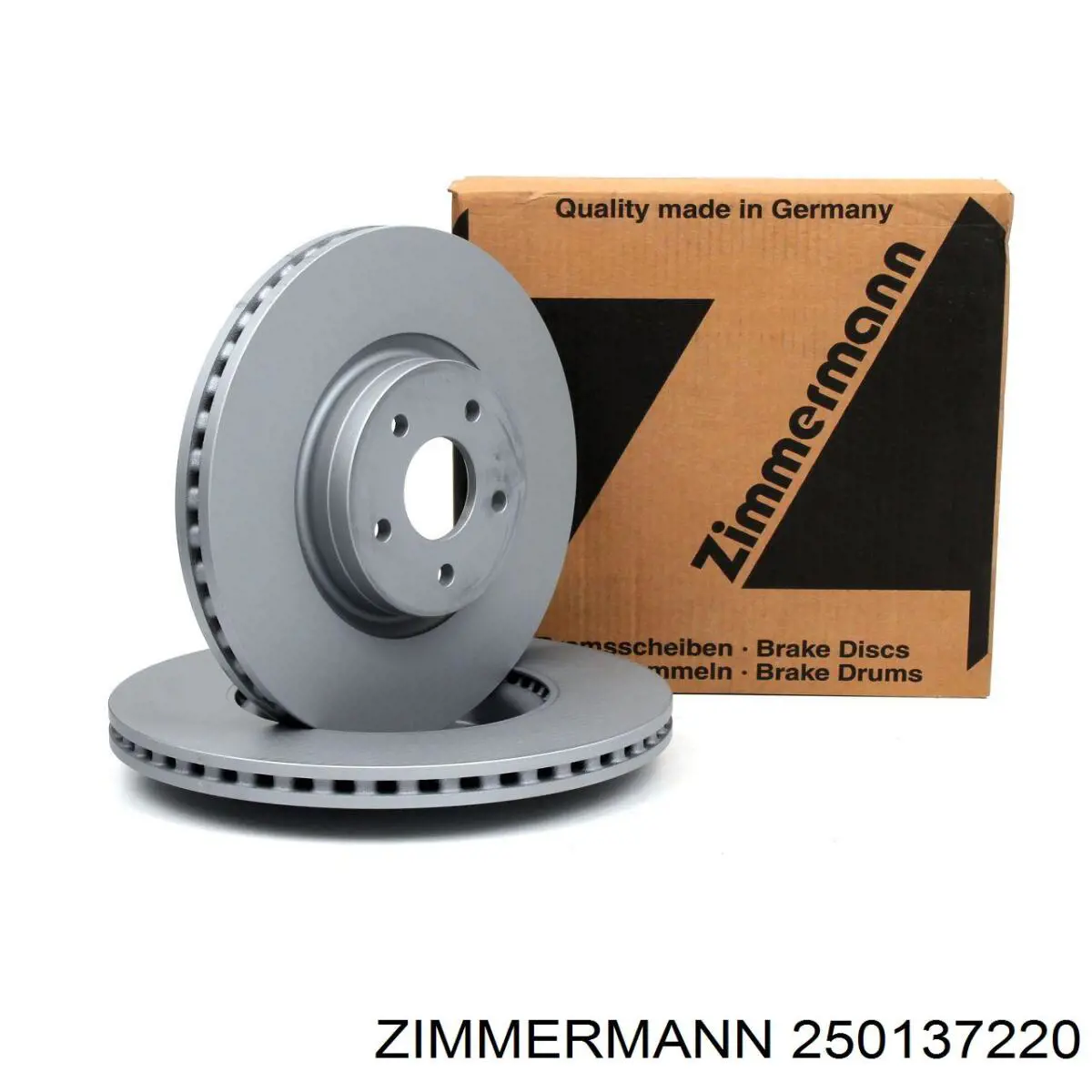250137220 Zimmermann диск гальмівний передній