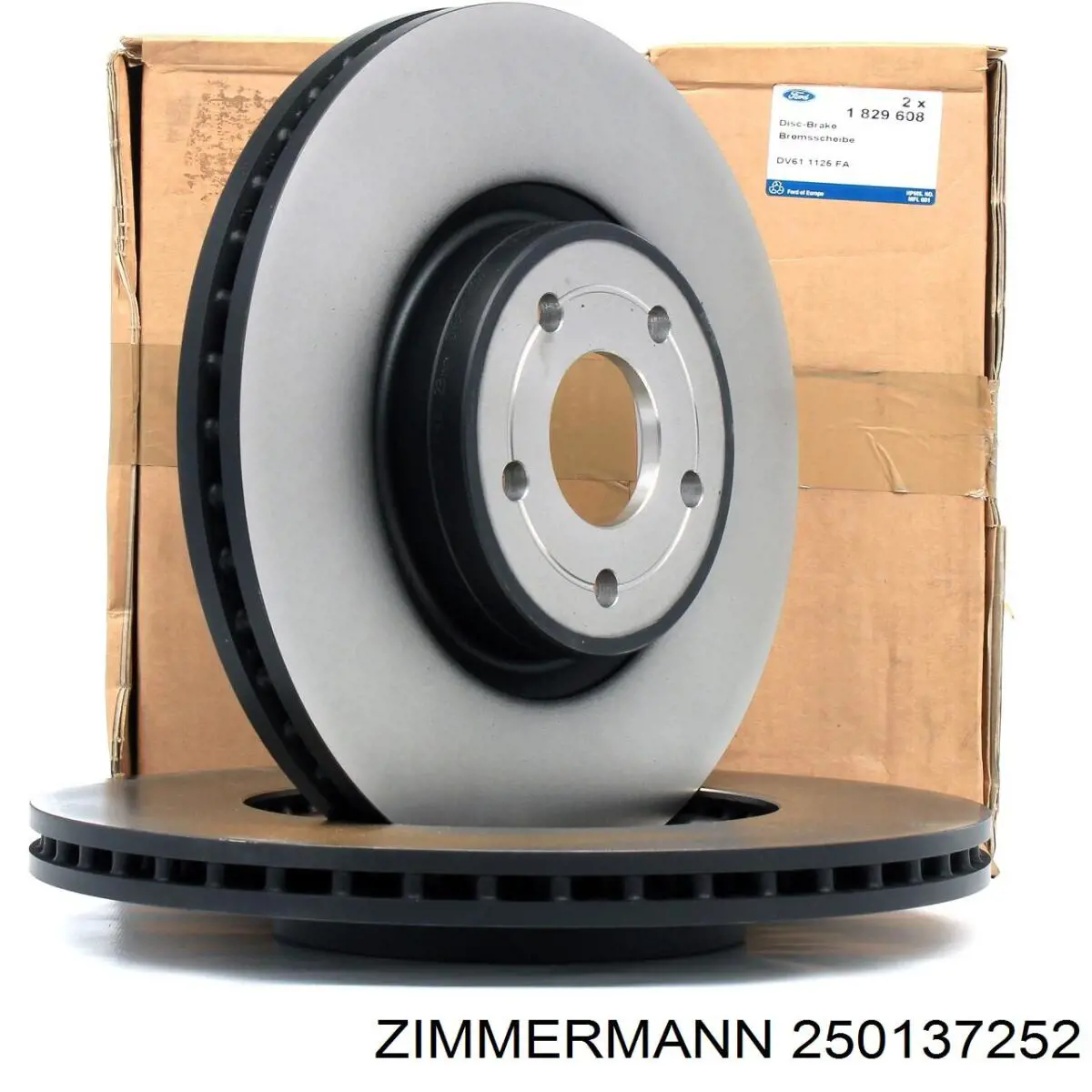 Диск гальмівний передній Zimmermann 250137252