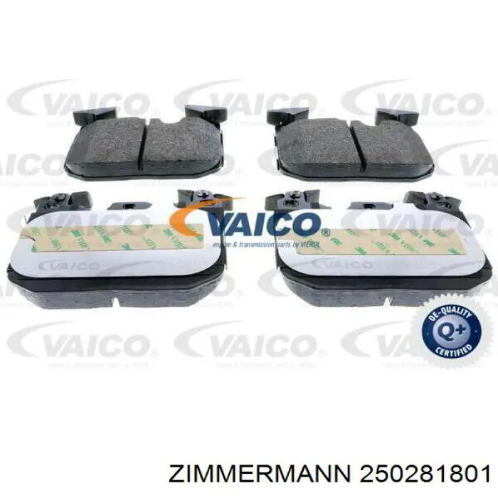 Передні тормозні колодки 250281801 Zimmermann