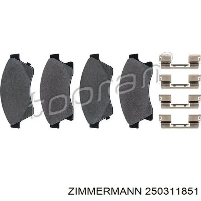 Тормозні колодки Zimmermann 250311851