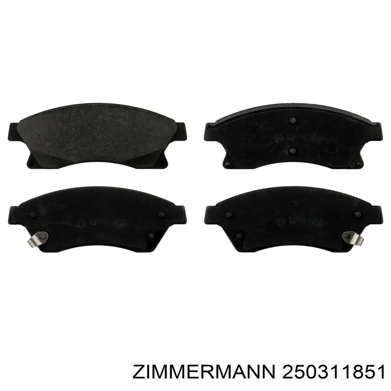 Купити 250311851 Zimmermann Колодки гальмівні передні, дискові