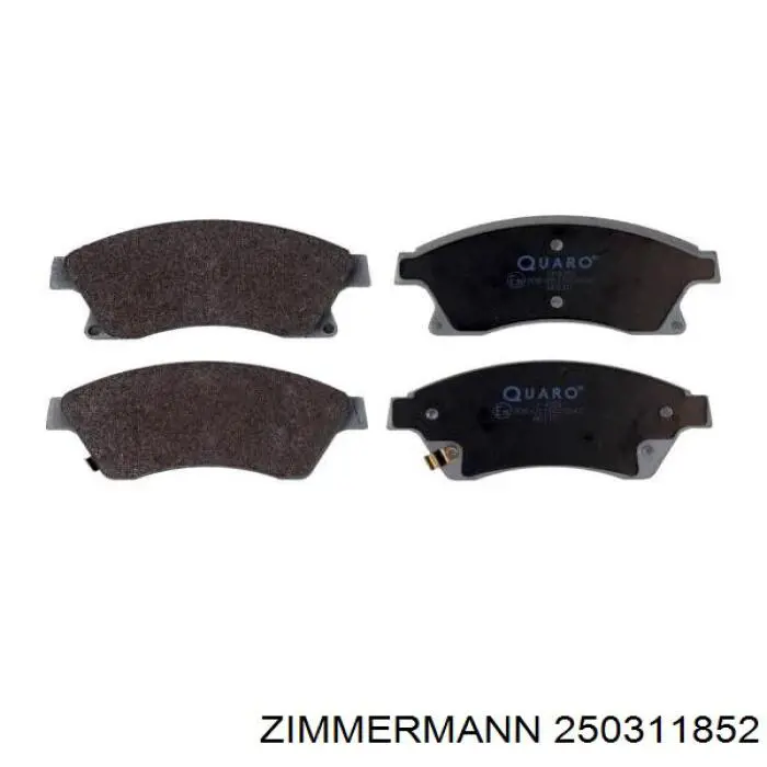 Гальмівні колодки Zimmermann 250311852 ціна, від 17.72 USD