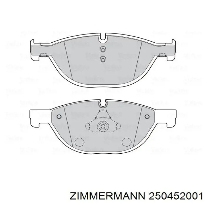 Передні тормозні колодки 250452001 Zimmermann