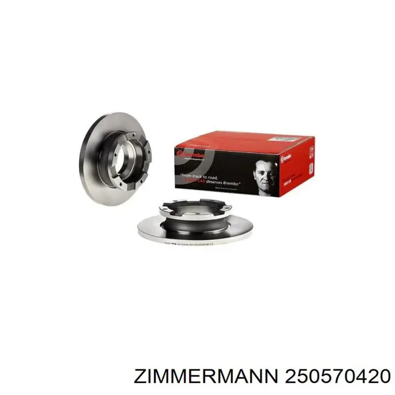 Купити 250570420 Zimmermann Диск заднього гальма