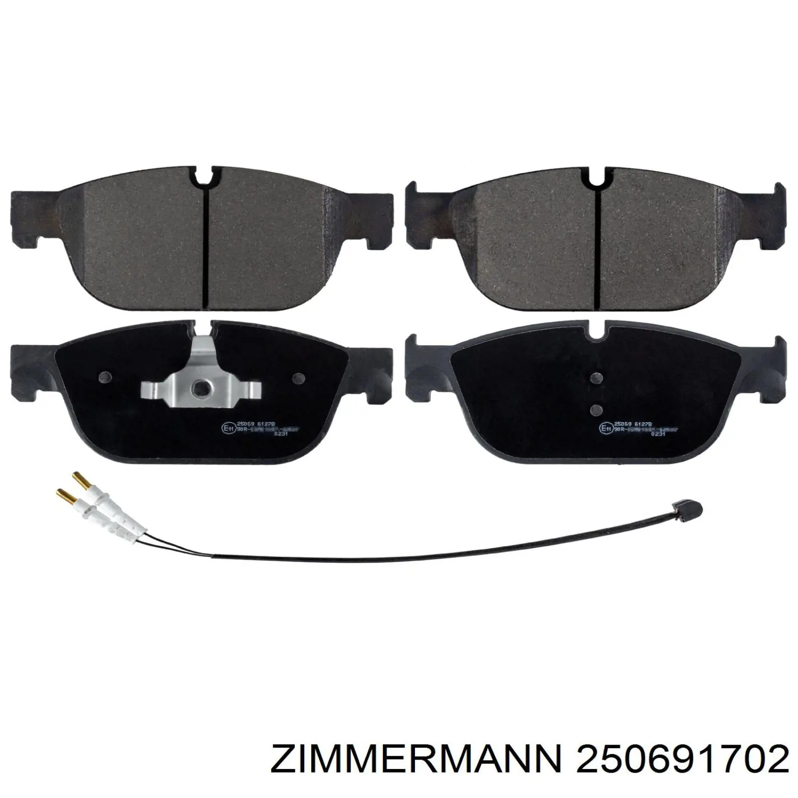 Гальмівні колодки Zimmermann 250691702 ціна, від 45.00 USD
