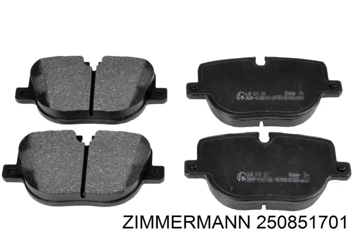 250851701 Zimmermann колодки гальмові задні, дискові