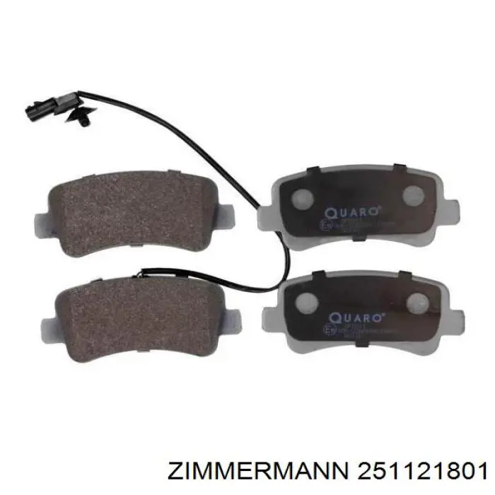 Задні гальмівні колодки Zimmermann 251121801 ціна, від 23.15 USD