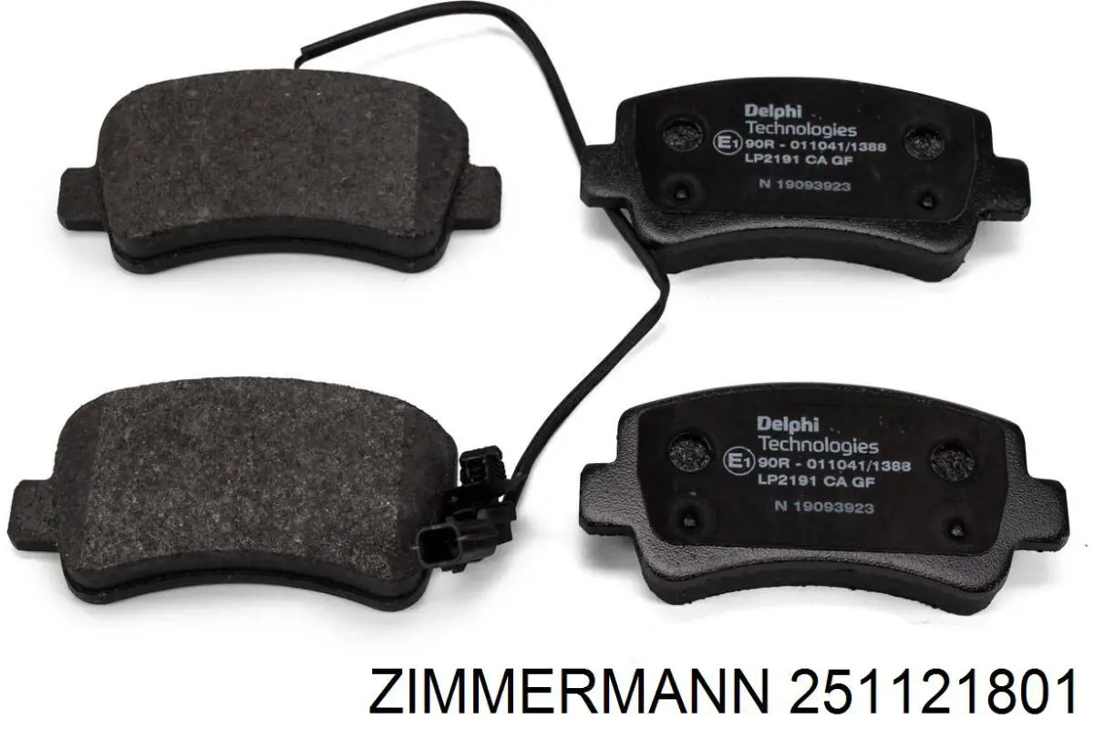 Задні дискові колодки Zimmermann 251121801