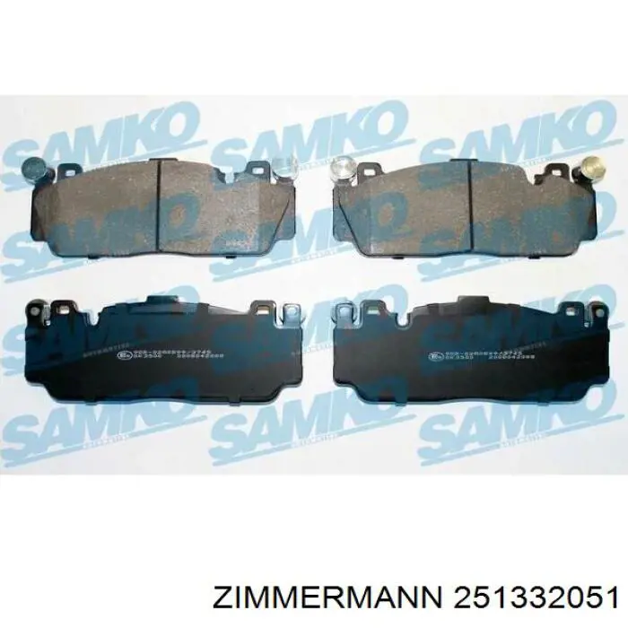 251332051 Zimmermann Передні гальмівні колодки