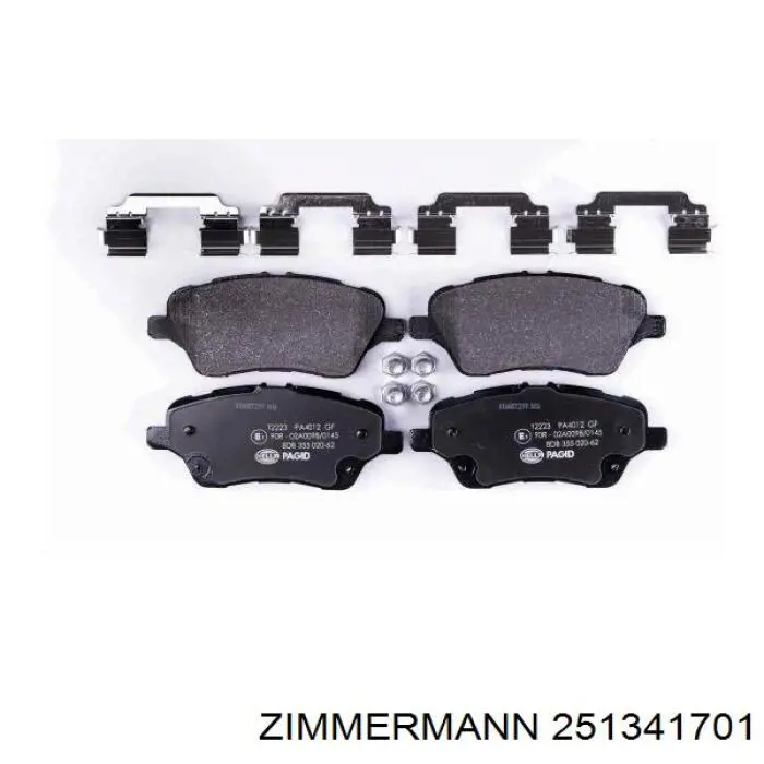 Тормозні колодки Zimmermann 251341701