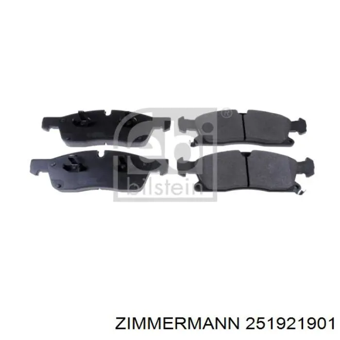 Гальмівні колодки Zimmermann 251921901 ціна, від 56.28 USD