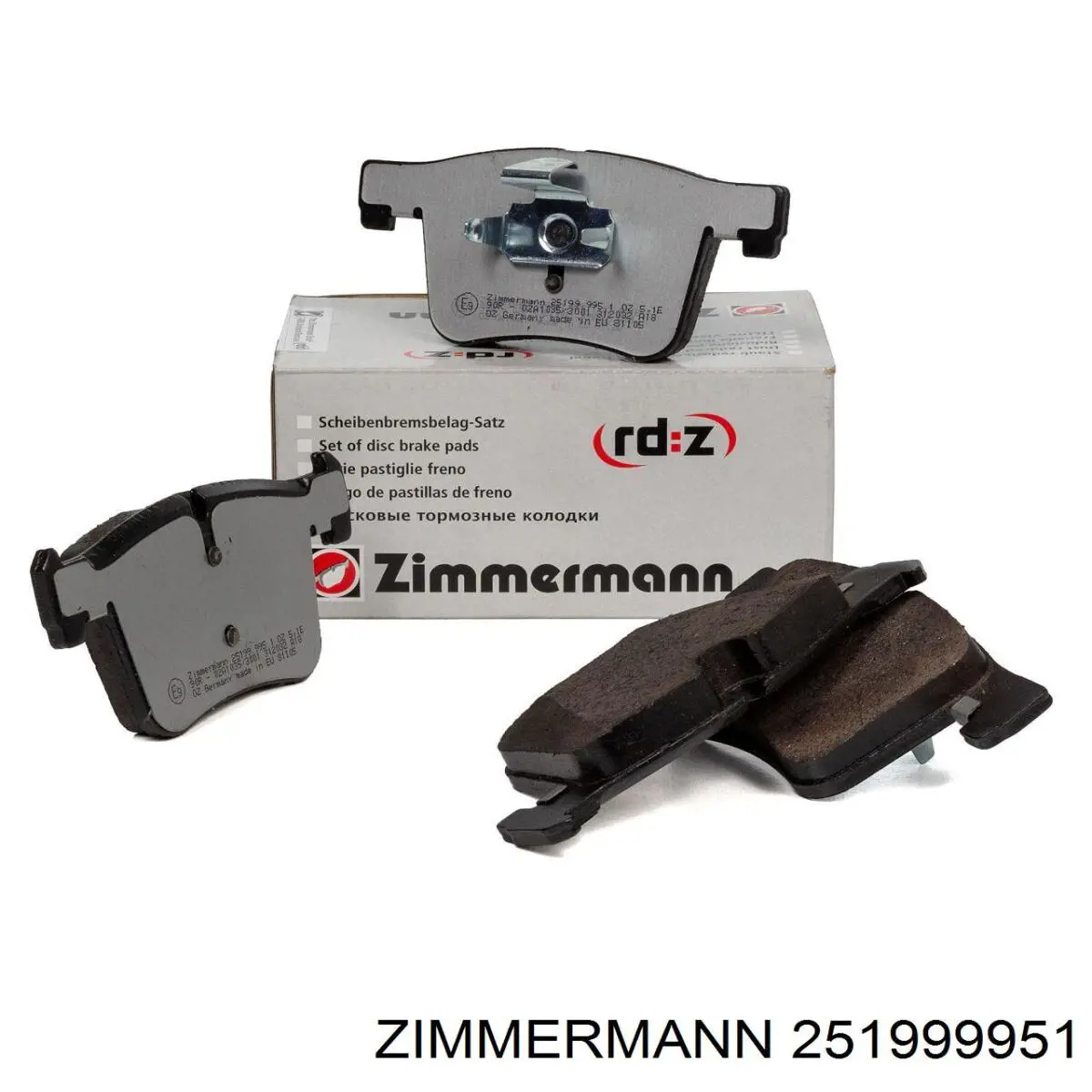Передні тормозні колодки 251999951 Zimmermann