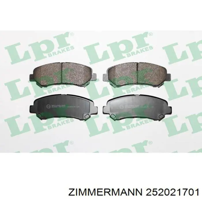Купити 252021701 Zimmermann Колодки гальмівні передні, дискові
