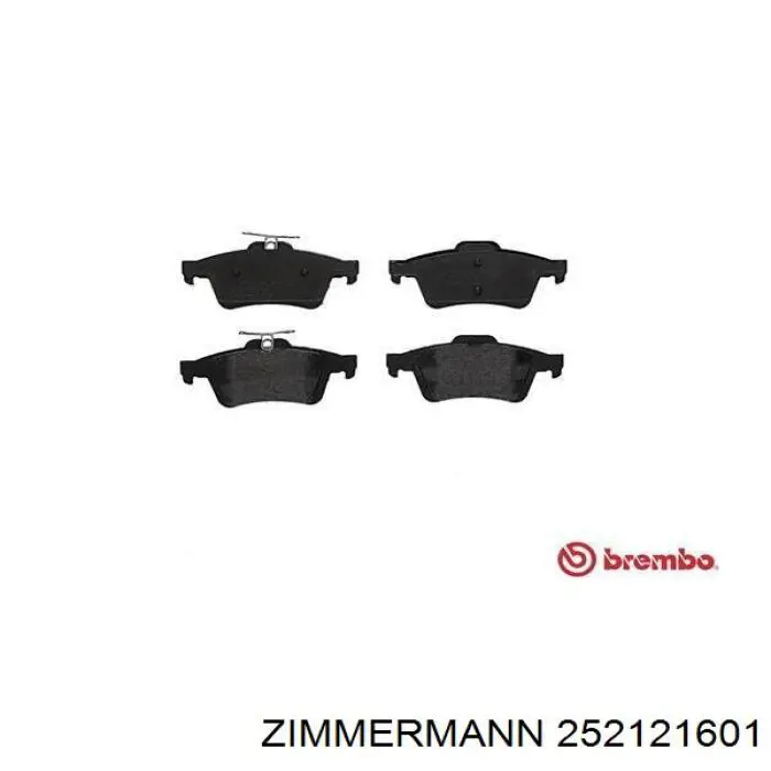 Купити 252121601 Zimmermann Задні колодки