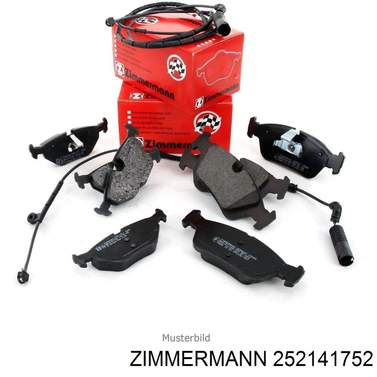 Задні гальмівні колодки Zimmermann 252141752 ціна, від 57.00 USD
