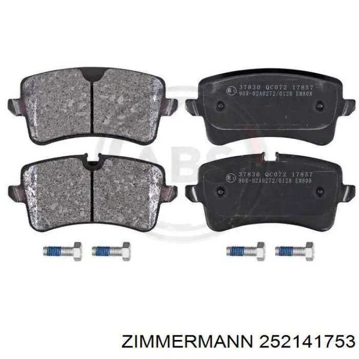 Задні дискові колодки Zimmermann 252141753